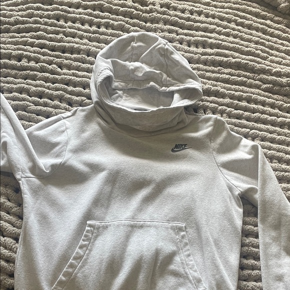 Nike Sweaters - Nike Light Gray Pullover Hoodie